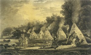 Campamento de los indios domiciliados, 1807 de George Heriot