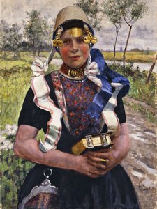 Elegancia holandesa, una chica de Marken de George Hitchcock