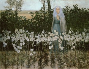 La Anunciación, 1887 de George Hitchcock