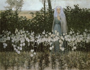 La Anunciación, 1887 de George Hitchcock