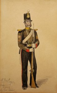 Sargento de color de la Artillería Real de la Marina, 1854 de George Housman Thomas