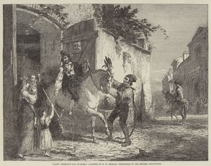 Día de San Antonio en Roma, Exposición de la Institución Británica de George Housman Thomas