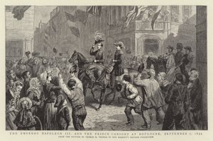 El emperador Napoleón III y el príncipe consorte en Boulogne, 7 de septiembre de 1854
