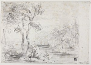 Paisaje arcadiano, 1805 de George Howland Beaumont