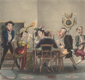 ¡Un verdadero juego de whist!, ca. 1825