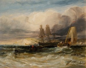 En el Támesis - Fuerte Tilbury, 1840