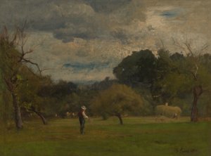 Cosecha, Montclair, Nueva Jersey de George Inness