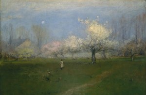 Flores de Primavera, Montclair, Nueva Jersey de George Inness
