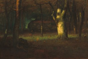 Atardecer en el bosque de George Inness