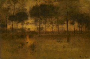 El Hogar de la Garza de George Inness