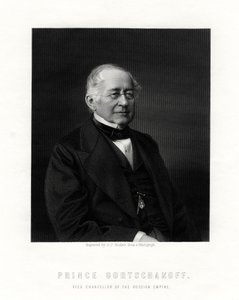 Príncipe Gorchakov, diplomático ruso, siglo XIX