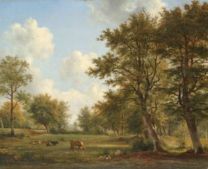 Paisaje cerca de Hilversum de George Jacobus Johannes van Os