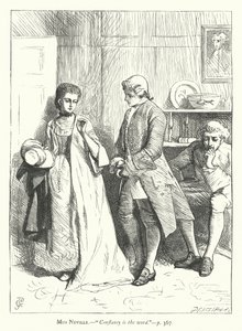Ilustración para She Stoops To Conquer de George John Pinwell