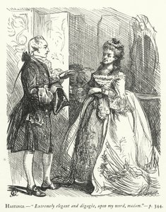 Ilustración para She Stoops To Conquer de George John Pinwell