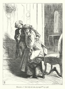 Ilustración para Ella se rebaja para conquistar (grabado) de George John Pinwell