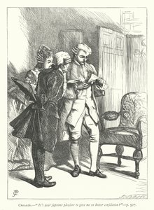 Ilustración para The Good-Natured Man de George John Pinwell