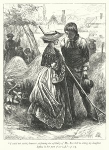 Ilustración para The Vicar of Wakefield de George John Pinwell