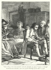 Ilustración para The Vicar of Wakefield de George John Pinwell