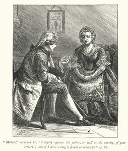Ilustración para The Vicar of Wakefield de George John Pinwell