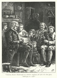 Ilustración para El vicario de Wakefield de George John Pinwell