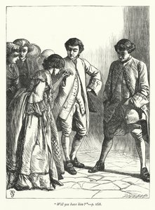 Ilustración para El Vicario de Wakefield (grabado) de George John Pinwell