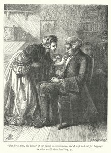 Ilustración para El vicario de Wakefield (grabado) de George John Pinwell