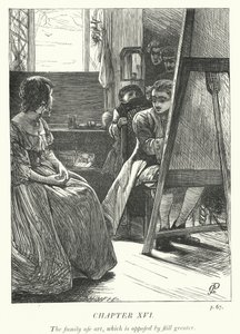 Ilustración para El vicario de Wakefield (grabado)
