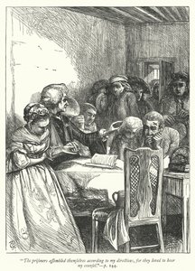 Ilustración para El vicario de Wakefield (grabado) de George John Pinwell