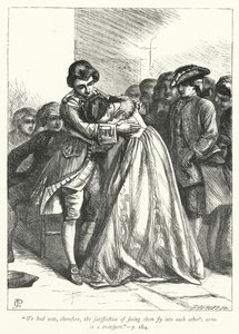 Ilustración para El vicario de Wakefield (grabado) de George John Pinwell