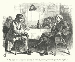 Ilustración para The Vicar of Wakefield de George John Pinwell