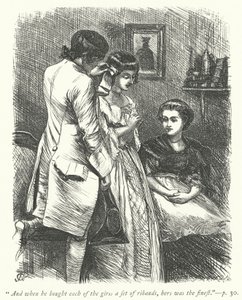 Ilustración para The Vicar of Wakefield de George John Pinwell