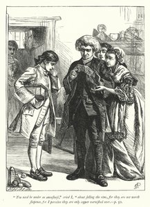 Ilustración para The Vicar of Wakefield de George John Pinwell