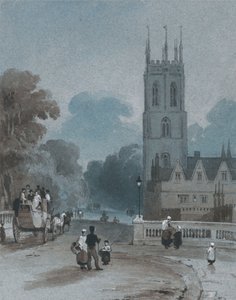 Torre y puente de Magdalen, Oxford de George Jones