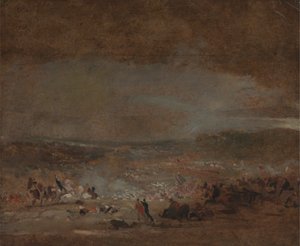 Estudio para "La batalla de Waterloo de George Jones