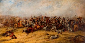 El Conflicto en los Cañones, Balaclava, 1854 de George Jones