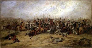 El conflicto en los cañones, Balaclava, 1854 de George Jones