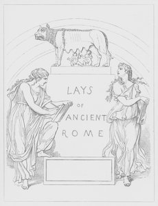 Frontispicio para Lays of Ancient Rome de Lord Macaulay