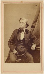 [Hombre no identificado con perilla, sentado, sosteniendo un sombrero en su regazo] de George Kendall Warren