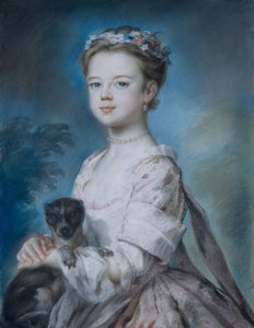 Retrato de Lady Charlotte Boyle de George Knapton