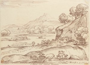Sin título: Escena pastoral de George Knapton