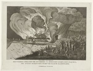 Incendio en la cadena de sal de Arnemuiden, 7 de julio de 1802 de George Kockers