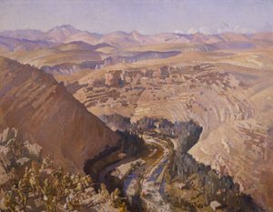 Desfiladero de Barada, 30 de septiembre de 1918 de George Lambert