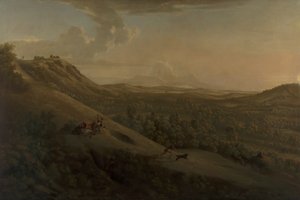 Box Hill, Surrey, con Dorking a lo lejos de George Lambert