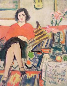 Interior con una Figura