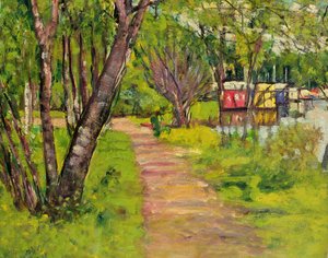 El sendero, Loch Lomond de George Leslie Hunter