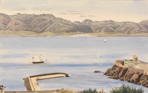 Bahía de Rosia, Gibraltar y Algeciras, España de George Lothian Hall