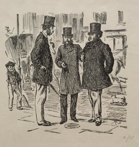El pequeño momento antes de la presentación, 1865 de George Louis Palmella Busson Du Maurier