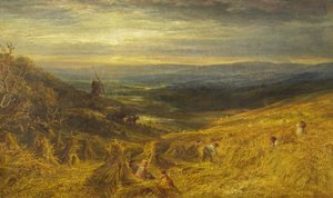 Un Campo de Trigo en Surrey, c.1877 de George Lucas
