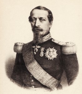 Retrato del emperador francés Napoleón III (postal) de Bartolome Esteban and studio Murillo
