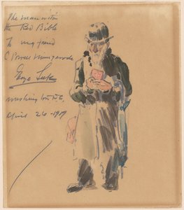 El hombre con la Biblia roja